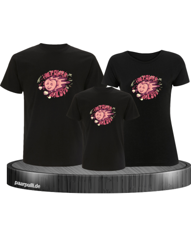 Power of Love 3er Familienset T-Shirts Power of Love 3er Familienset T-Shirts