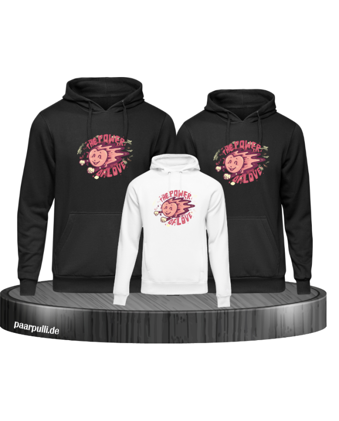 Power of Love 3er Hoodies