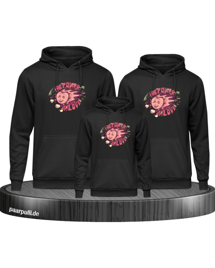 Power of Love 3er Hoodies