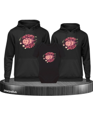 Power of Love 3er Hoodies mit Baby Body