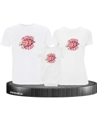 Power of Love 3er Familienset T-Shirts mit  Babybody