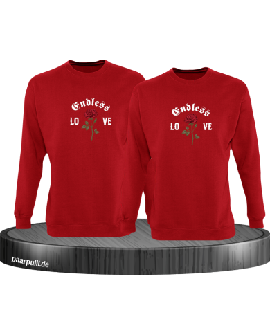 Endless Love mit Rose Sweatshirt Endless Love mit Rose Sweatshirt