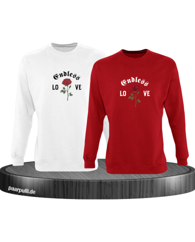 Endless Love mit Rose Sweatshirt Endless Love mit Rose Sweatshirt