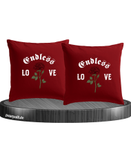 Endless Love mit Rose Kissenbezüge