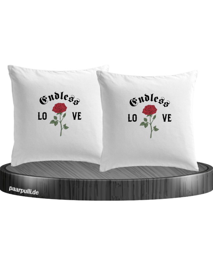 Endless Love mit Rose Kissenbezüge