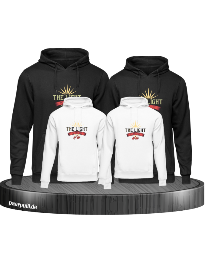 The Light inside of you Familienlook Hoodie