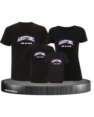 Goodtime with my Family 4er Familienset T-Shirts mit Babybody