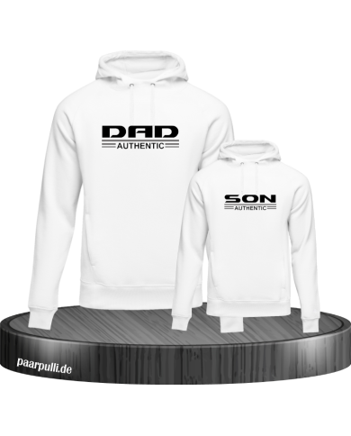 Dad and Son Authentic Hoodies für Vater und Sohn Dad and Son Authentic Hoodies für Vater und Sohn