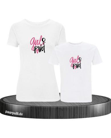 Girl Power Partnerlook T-Shirts für Mutter und Kind Girl Power Partnerlook T-Shirts für Mutter und Kind