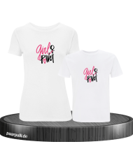 Girl Power Partnerlook T-Shirts für Mutter und Kind
