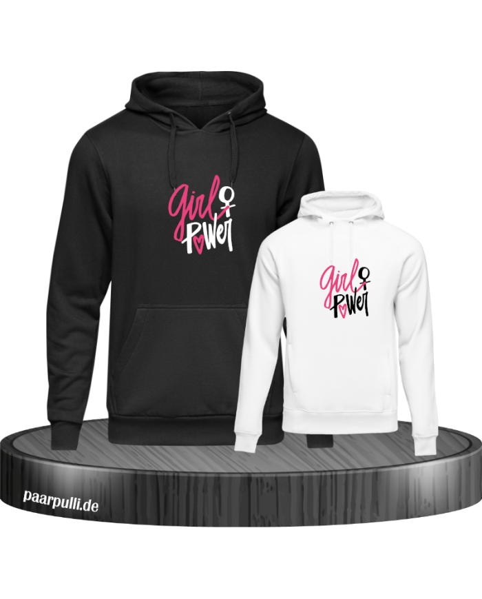 Girl Power Partnerlook Mutter und Kind Hoodies