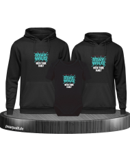 Stay Wild with your Family 3er Hoodies mit Baby Body