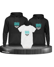 Stay Wild with your Family 3er Hoodies mit Baby Body