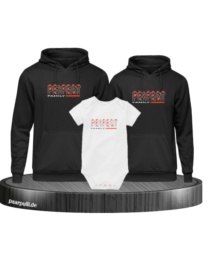 Perfect Family Division 3er Hoodies mit Baby Body