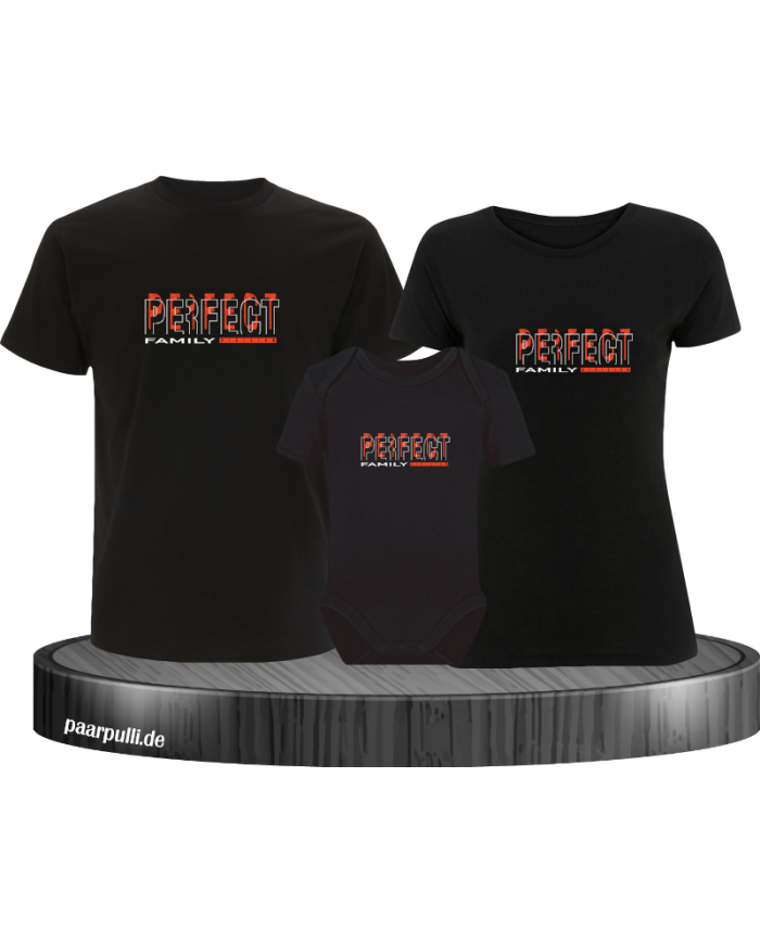 Perfect Family Division 3er Familienset T-Shirts mit  Babybody