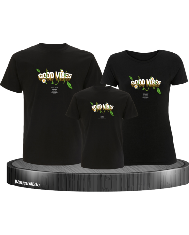 Good Vibe 3er Familienset T-Shirts Good Vibe 3er Familienset T-Shirts