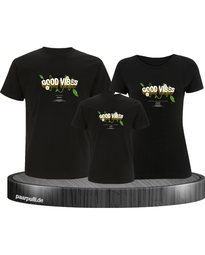 Good Vibe 3er Familienset T-Shirts