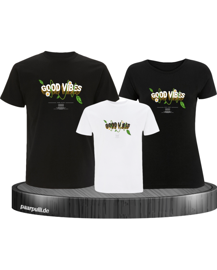 Good Vibe 3er Familienset T-Shirts