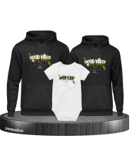 Good Vibe 3er Hoodies mit Baby Body