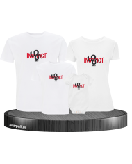 Instinct Family 4er Familienset T-Shirts mit Babybody