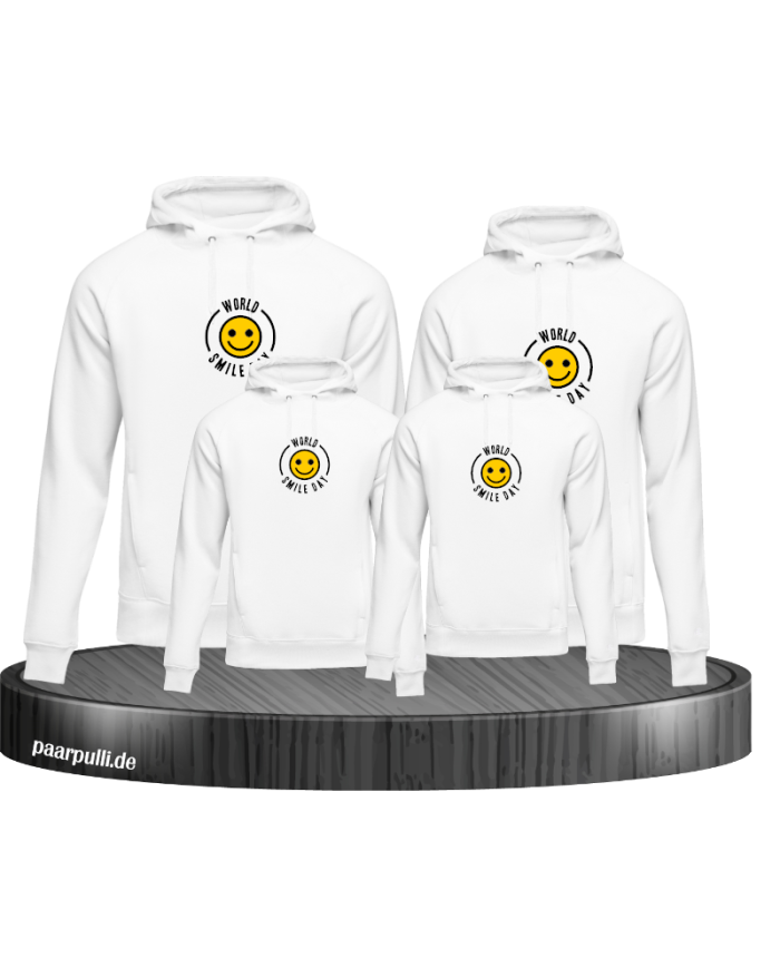 World Smile Day Familienlook Hoodie