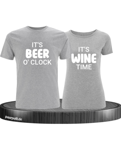 It's beer o'clock It's wine time It's beer o'clock It's wine time