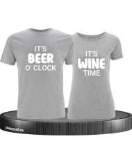 It's beer o'clock It's wine time