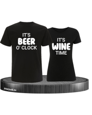 It's beer o'clock It's wine time