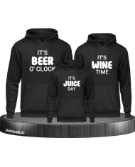 It's beer o'clock It's wine time It's juice day