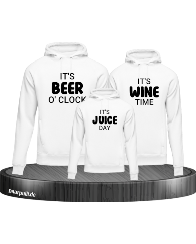 It's beer o'clock It's wine time It's juice day It's beer o'clock It's wine time It's juice day
