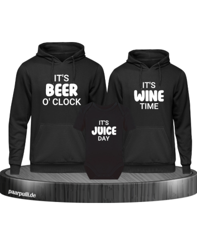 It's beer o'clock It's wine time It's juice day It's beer o'clock It's wine time It's juice day