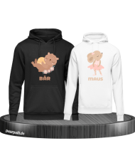 Bär & Maus schwarz-weiß