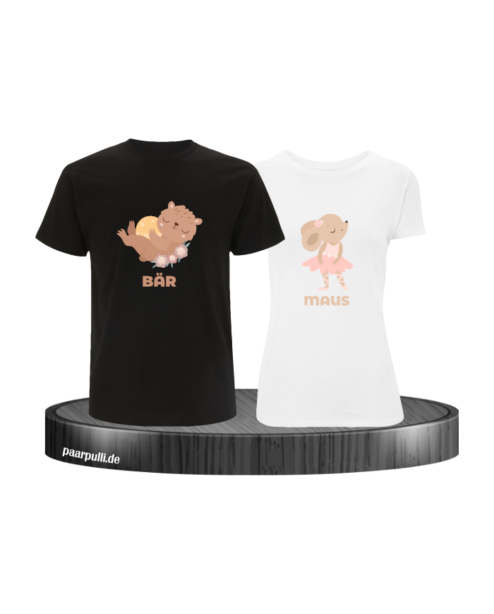 Bär & Maus schwarz-weiß