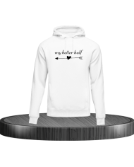 my better half Hoodie in Größe L