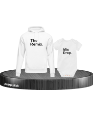 Geschwister Hoodie mit Baby Body The Remix Mic Drop