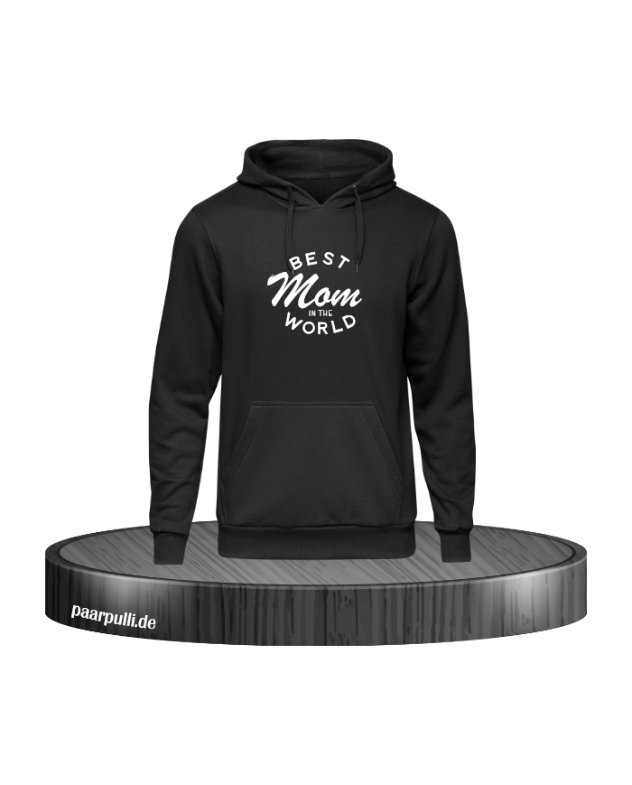 BEST Mam IN THE WORLD Damen Pulli Schwarz Größe L