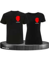 Herz Datum T-Shirt Partnerlook Sed