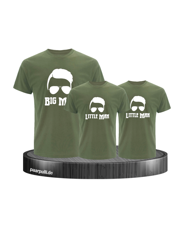 3er Familienset Big Man 2 Little Man Khaki