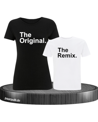 The Original The Remix T-Shirt Farbe Schwarz Weiß The Original The Remix T-Shirt Farbe Schwarz Weiß