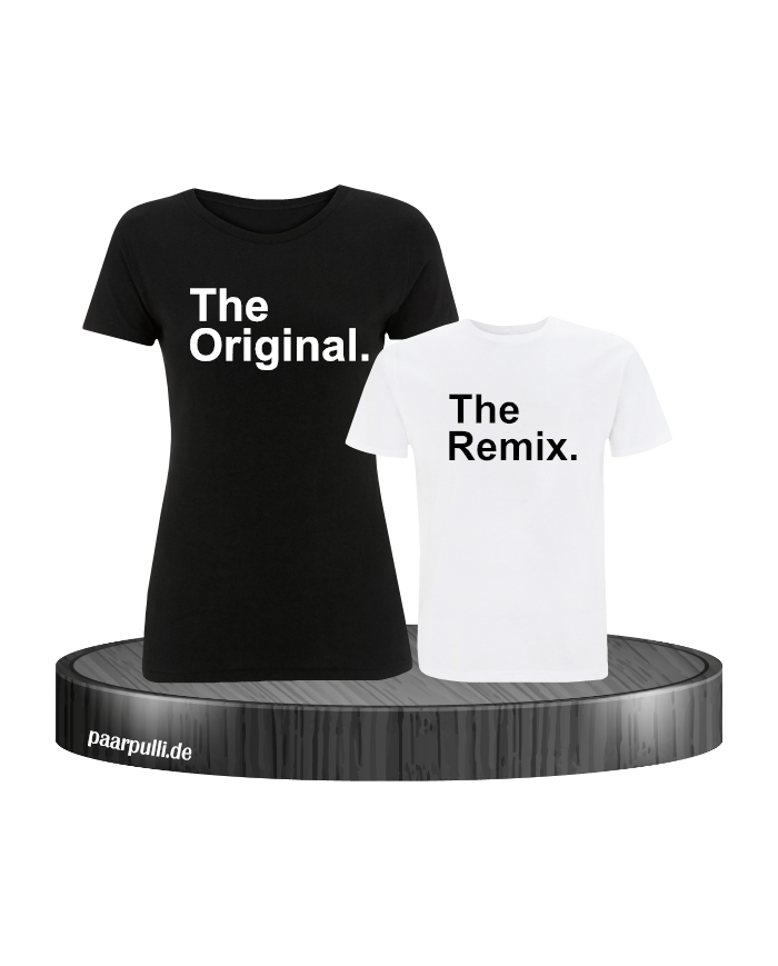 The Original The Remix T-Shirt Farbe Schwarz Weiß