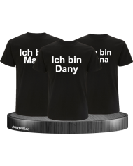 Betrunken T-Shirt Vorne Hinten 3er sed Herren