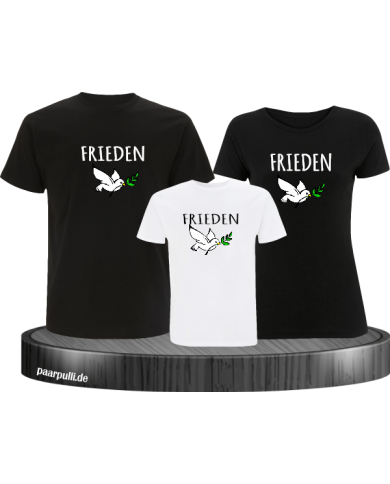 Frieden 3er Familienset T-Shirts Frieden 3er Familienset T-Shirts