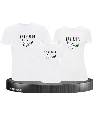 Frieden 3er Familienset T-Shirts Frieden 3er Familienset T-Shirts