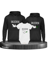 Frieden Family Set schwarz-weiß