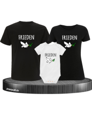 Freedom 3er Familienset T-Shirts mit  Babybody