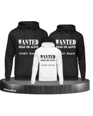 Wanted Schwarz-weis 3er Hoodies