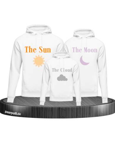 Wetter Familienlook 3er Hoodies Weis Wetter Familienlook 3er Hoodies Weis
