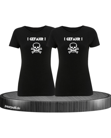 ! Gefahr ! Girlfriend T-Shirt Schwarz ! Gefahr ! Girlfriend T-Shirt Schwarz