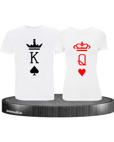 Heart Queen & Pik King Partner-Shirt