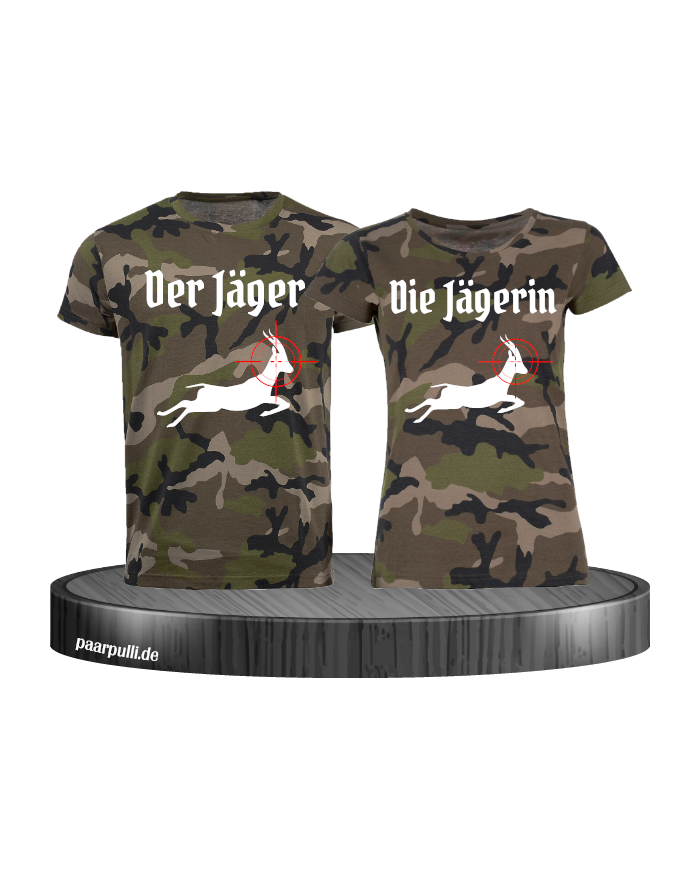 Jäger & Jägerin Camouflage Partnerlook Shirts